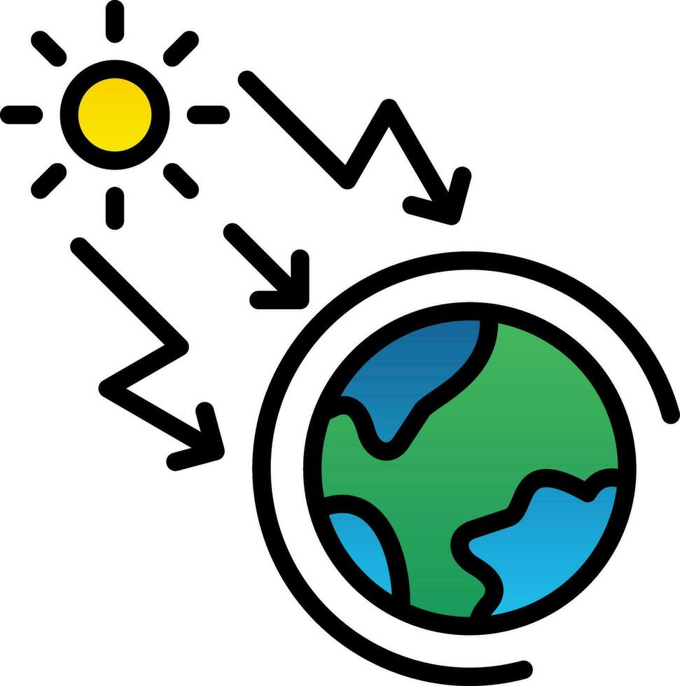 Greenhouse effect Vector Icon Design