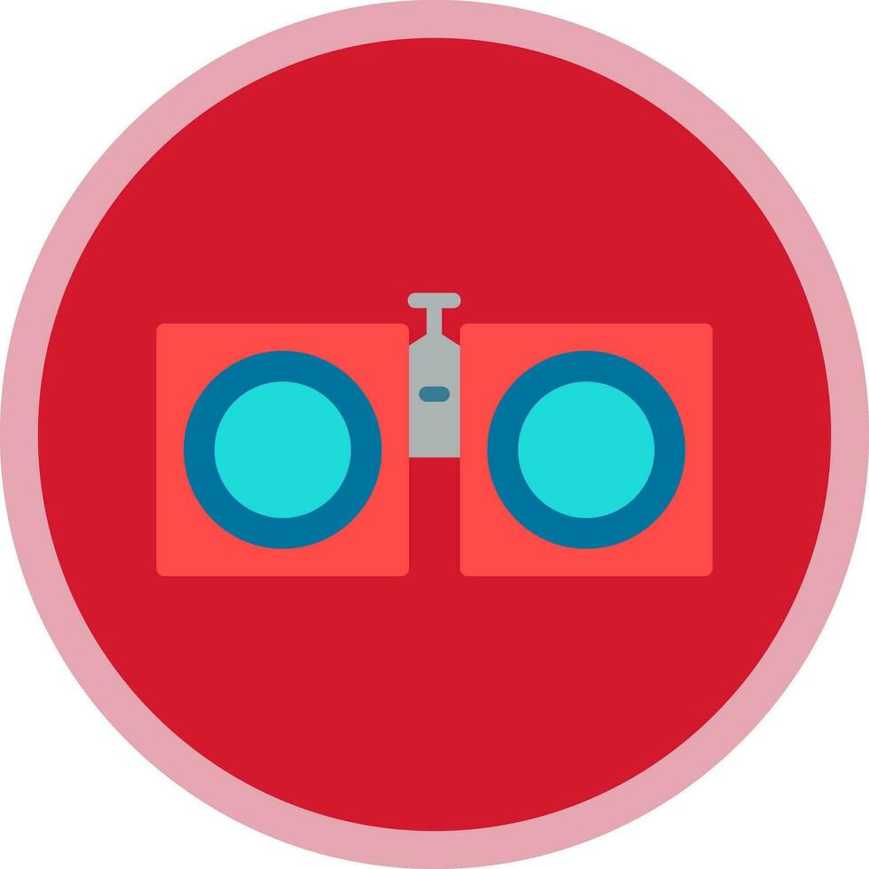 Binoculars Vector Icon Design