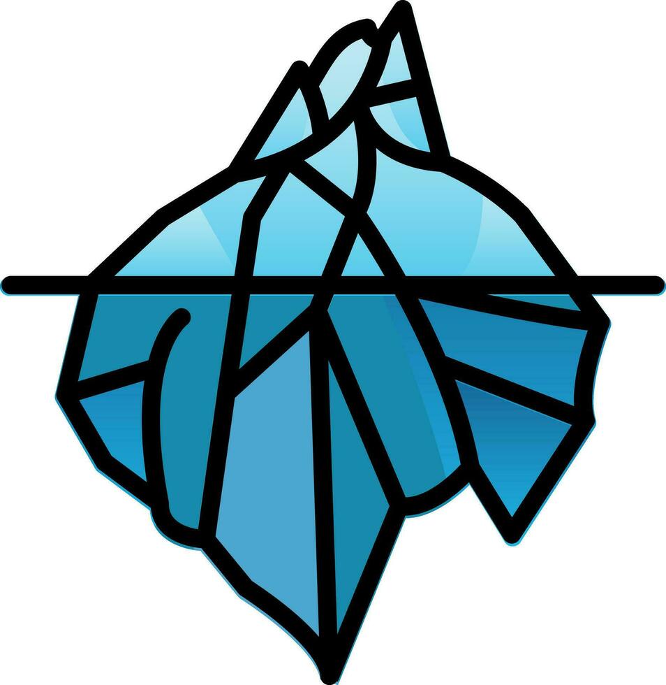 Iceberg Vector Icon Design