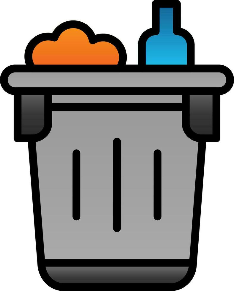 diseño de icono de vector de basura