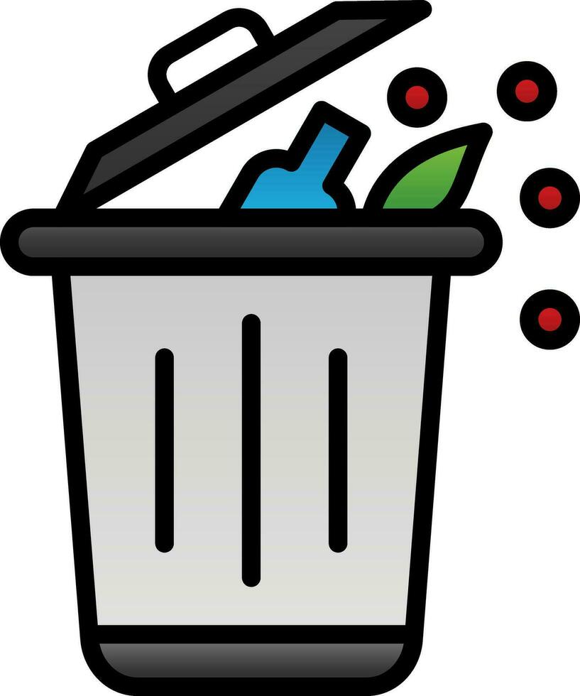 diseño de icono de vector de residuos
