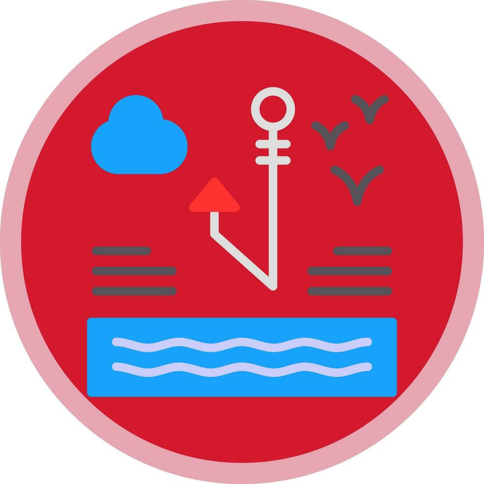 Fishing hook Vector Icon Design