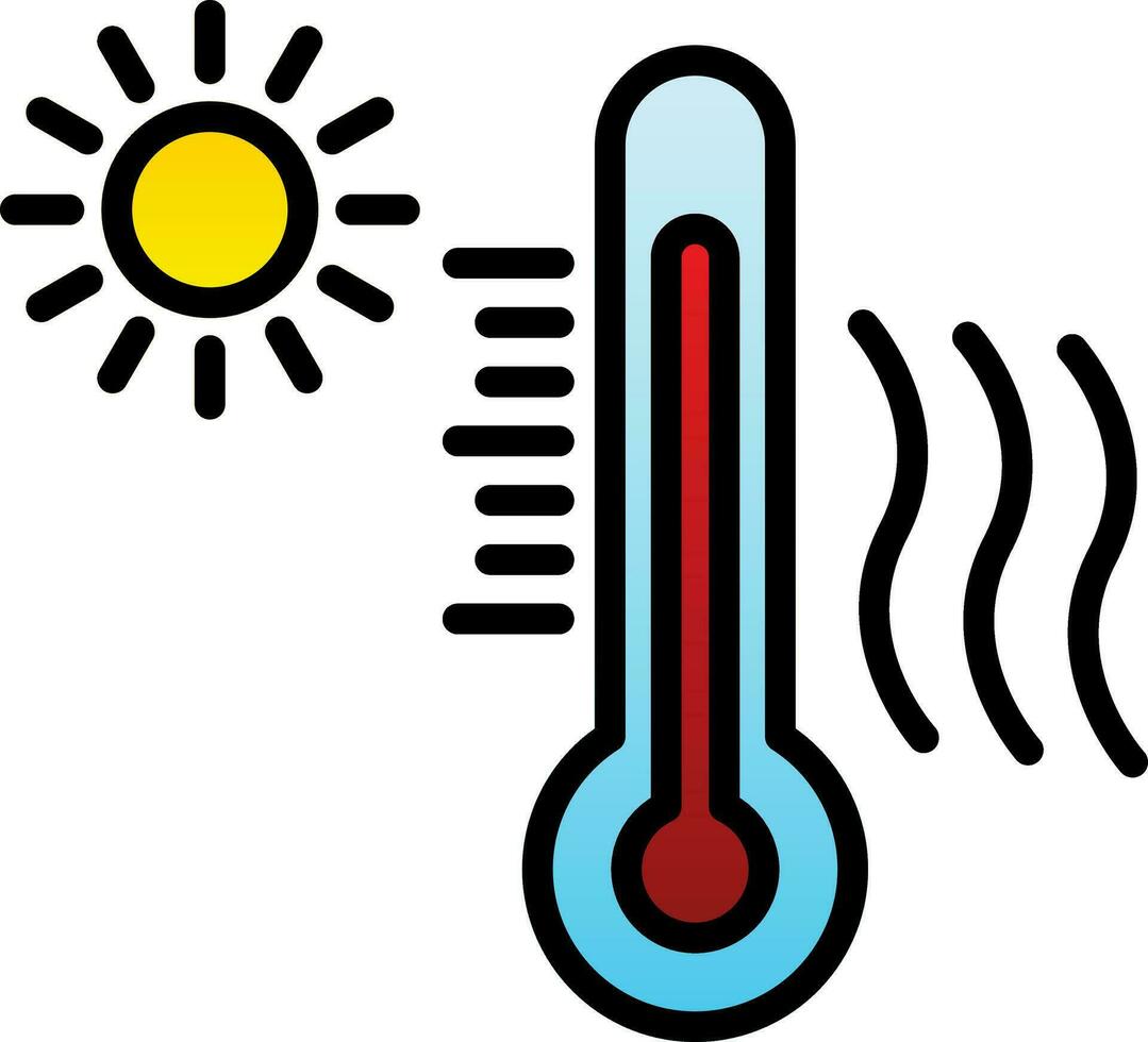 Heat wave Vector Icon Design