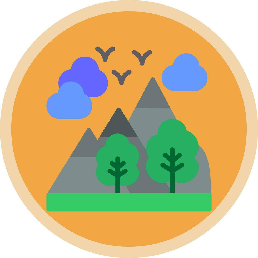 Alpes vector icono diseño