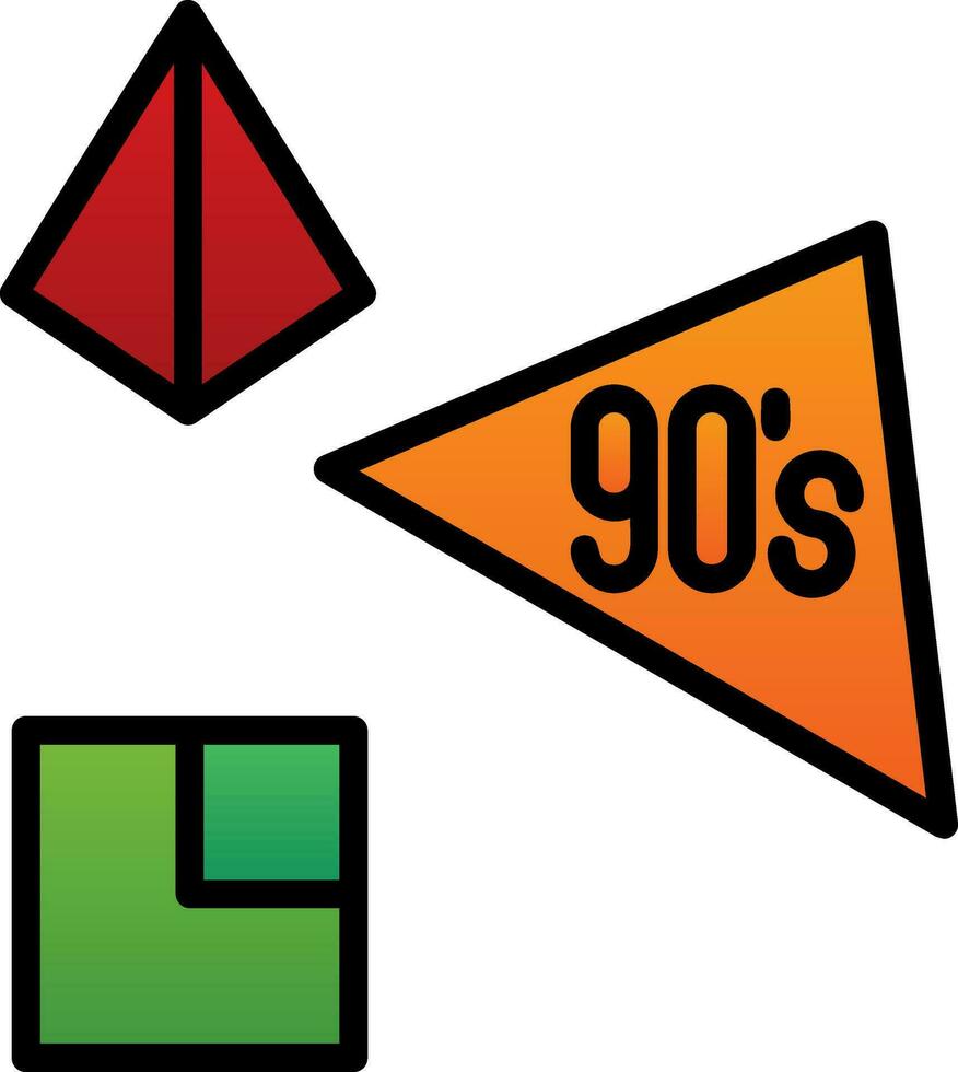 90s vector icono diseño