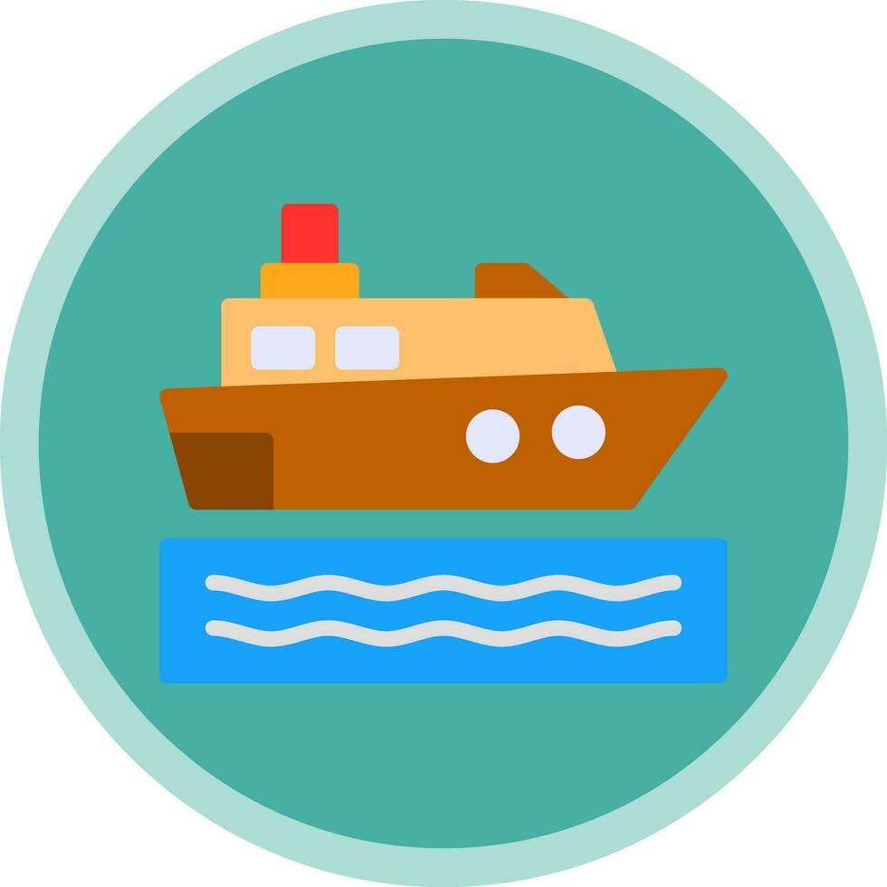 Cruise ship Vector Icon Design