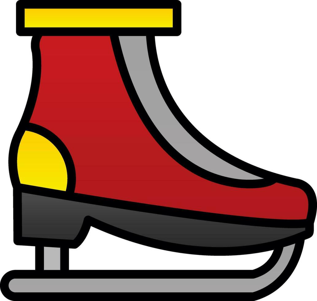 Ice skating Vector Icon Design