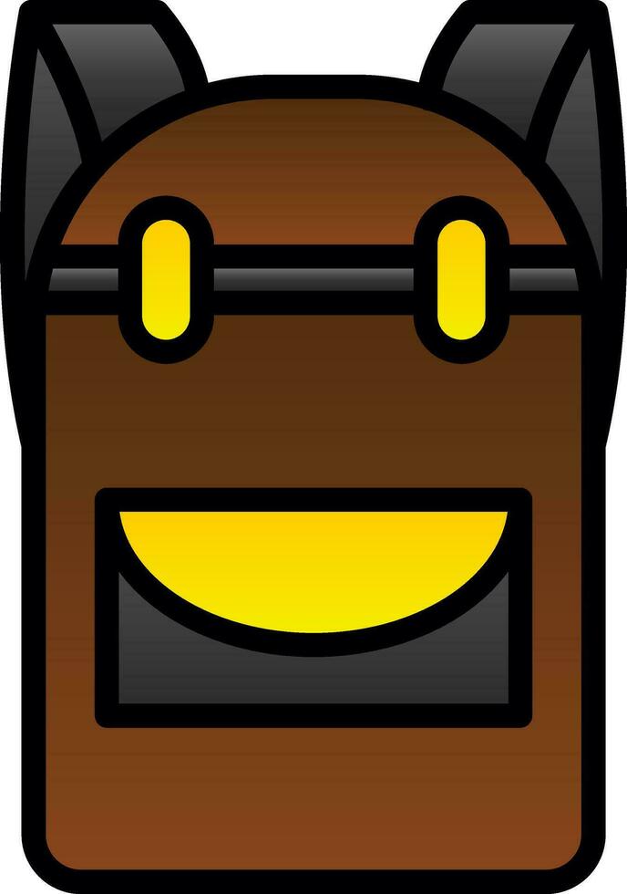 Backpack Vector Icon Design