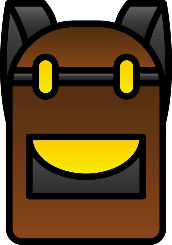 Backpack Vector Icon Design