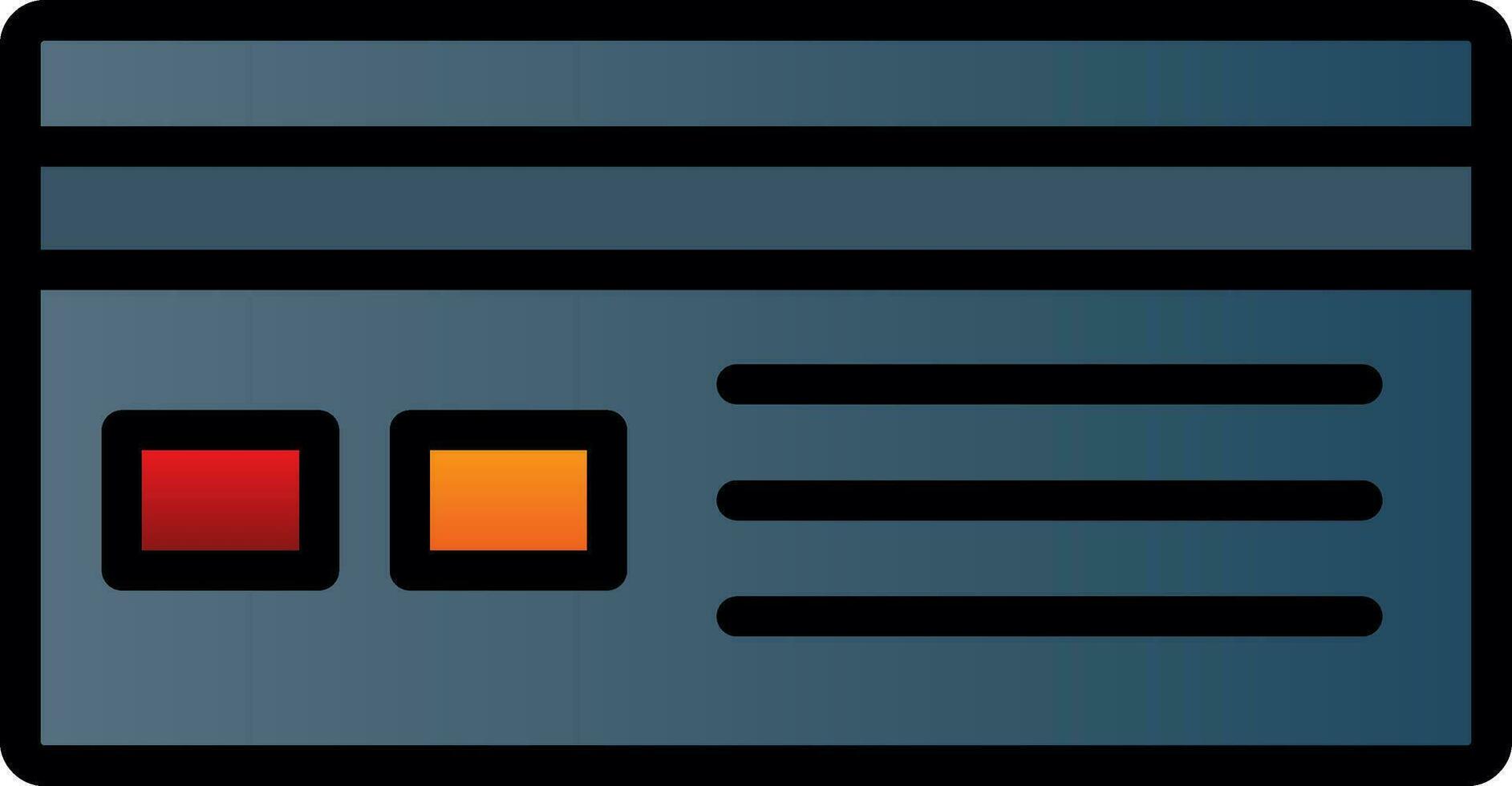 Card Vector Icon Design