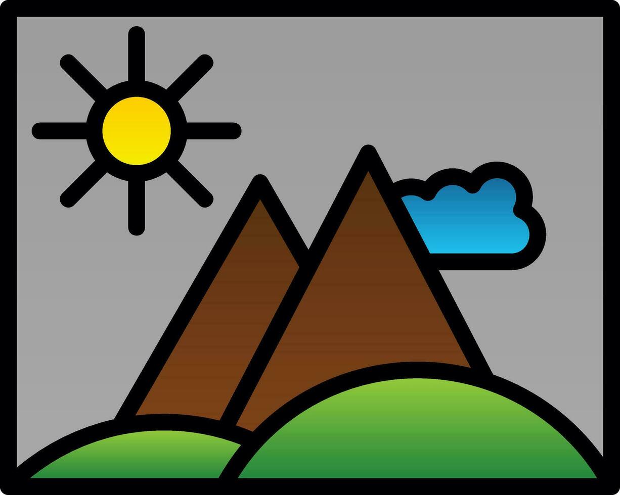 Hill Vector Icon Design
