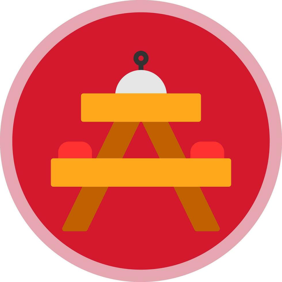 Picnic table Vector Icon Design