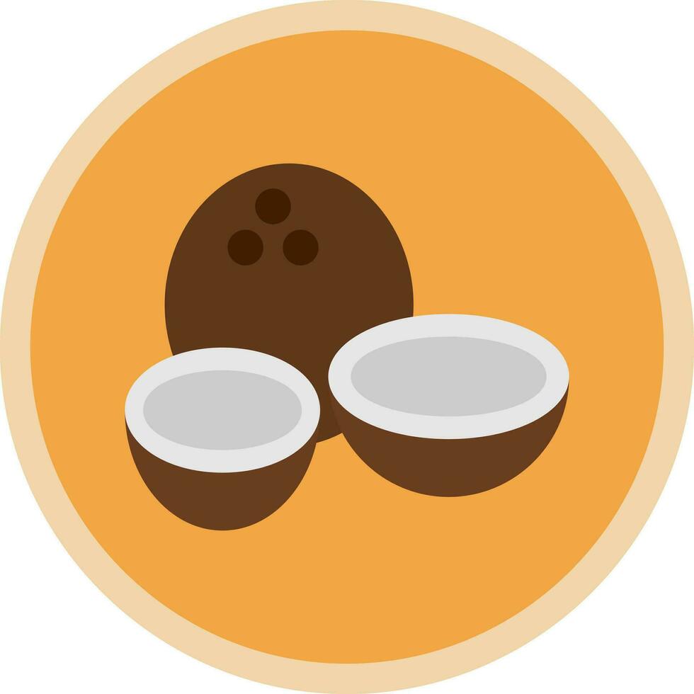 Coconuts Vector Icon Design