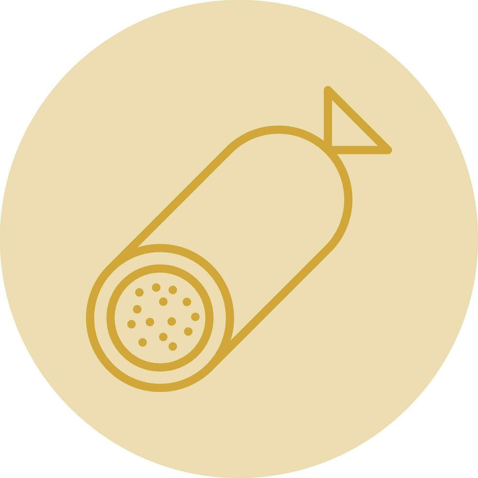 diseño de icono de vector de salami