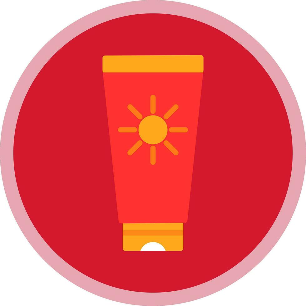 Sun cream Vector Icon Design