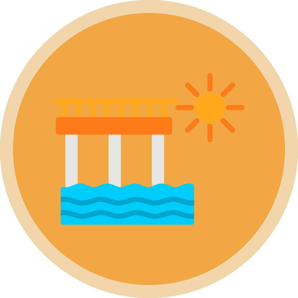 diseño de icono de vector de muelle