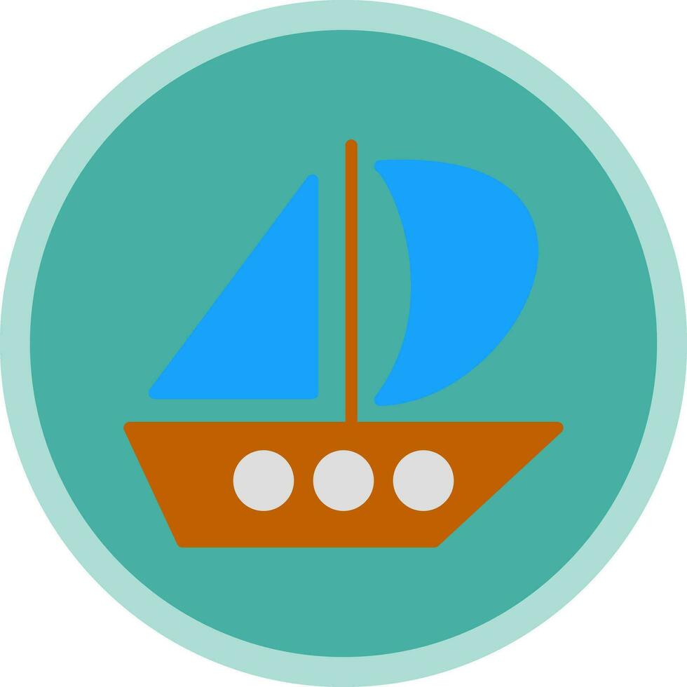 Catamaran Vector Icon Design