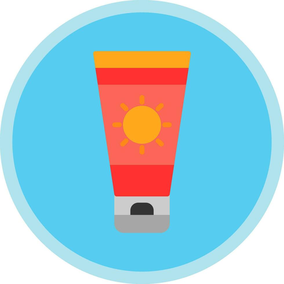 Sun cream Vector Icon Design