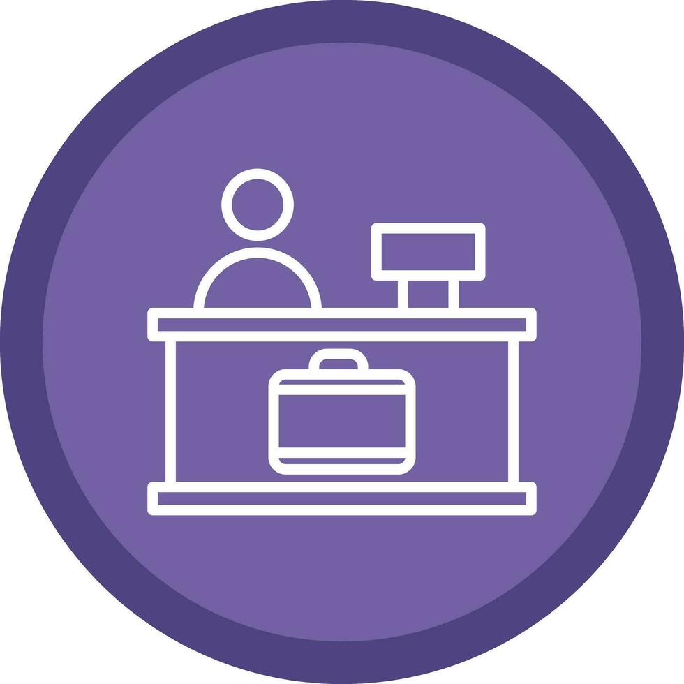 Check-in Vector Icon Design