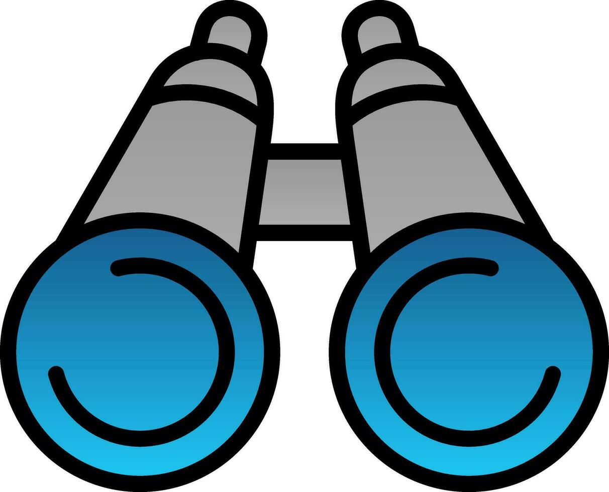 Binoculars Vector Icon Design