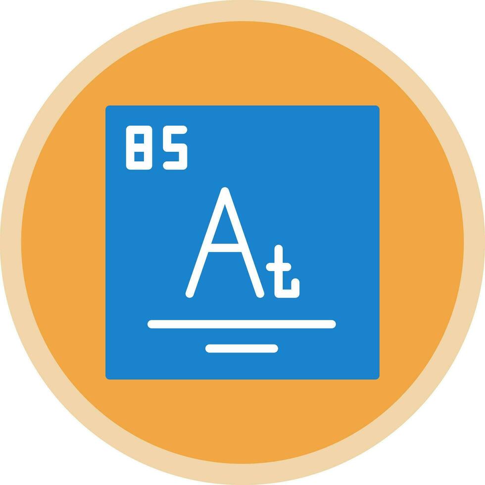 Astatine Vector Icon Design