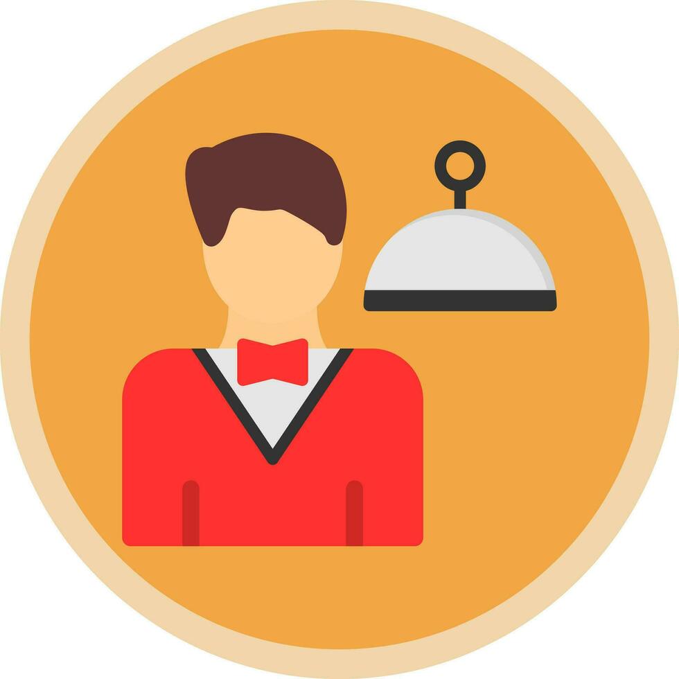 Waiter Vector Icon Design