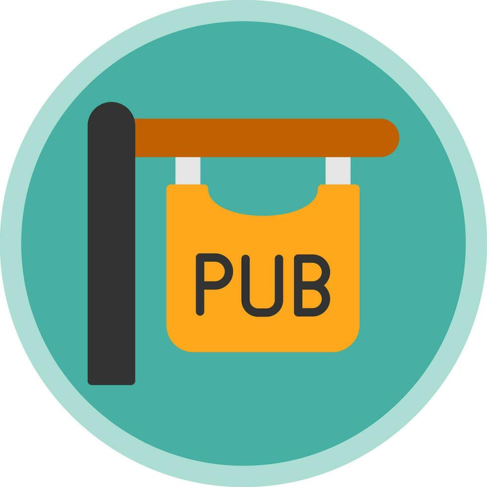 pub firmar vector icono diseño