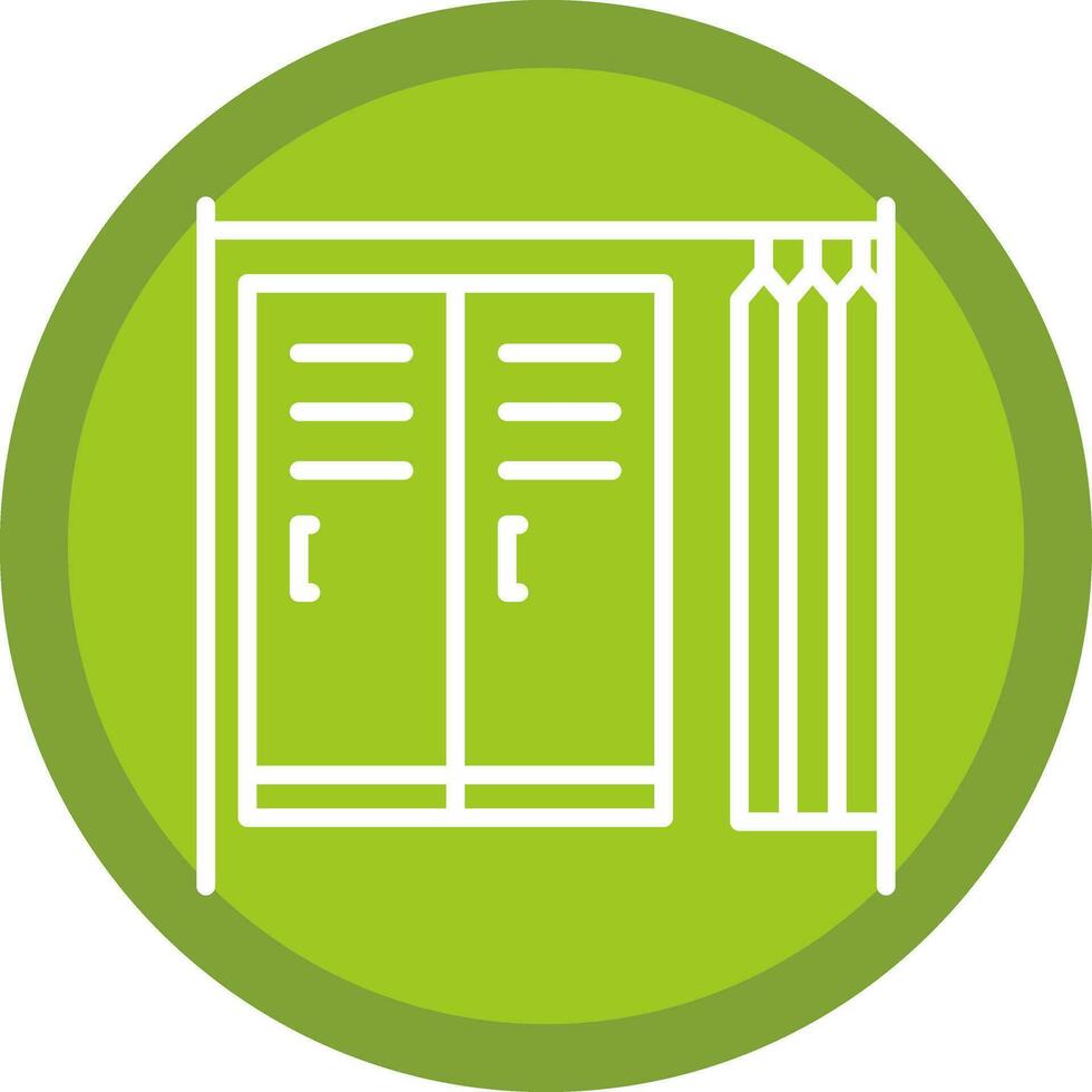 Changing room Vector Icon Design