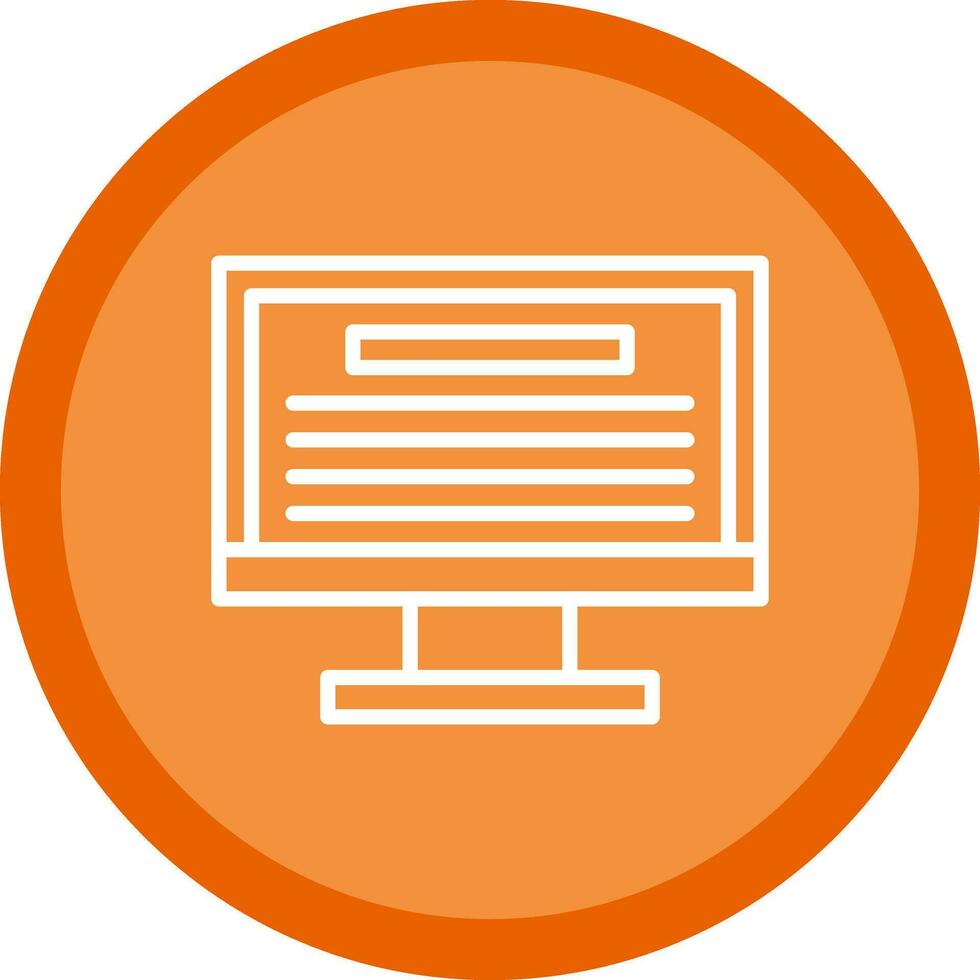 Monitor Vector Icon Design