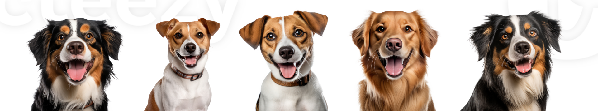 Cute dog portrait isolated. Illustration png