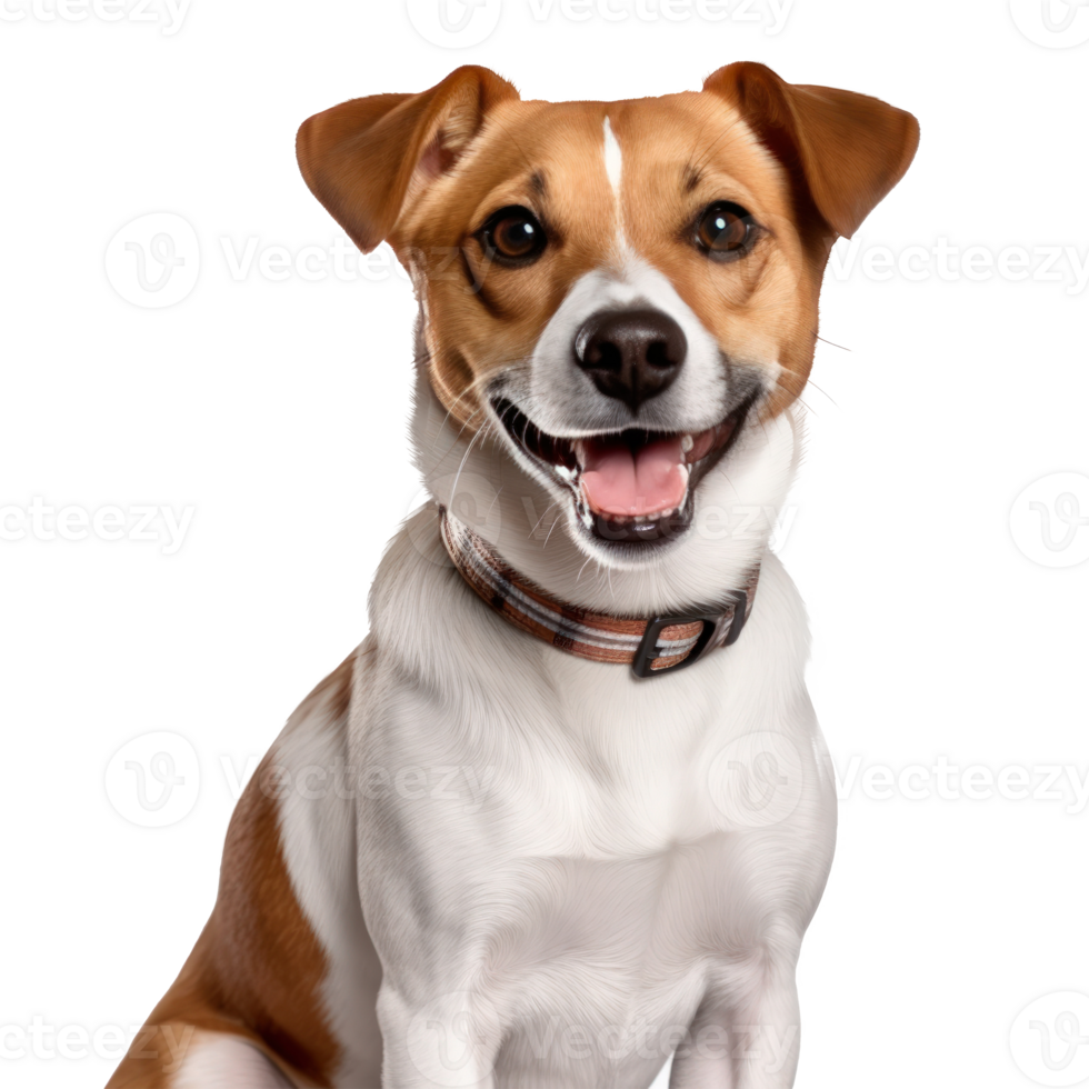 Cute dog portrait isolated. Illustration AI Generative png