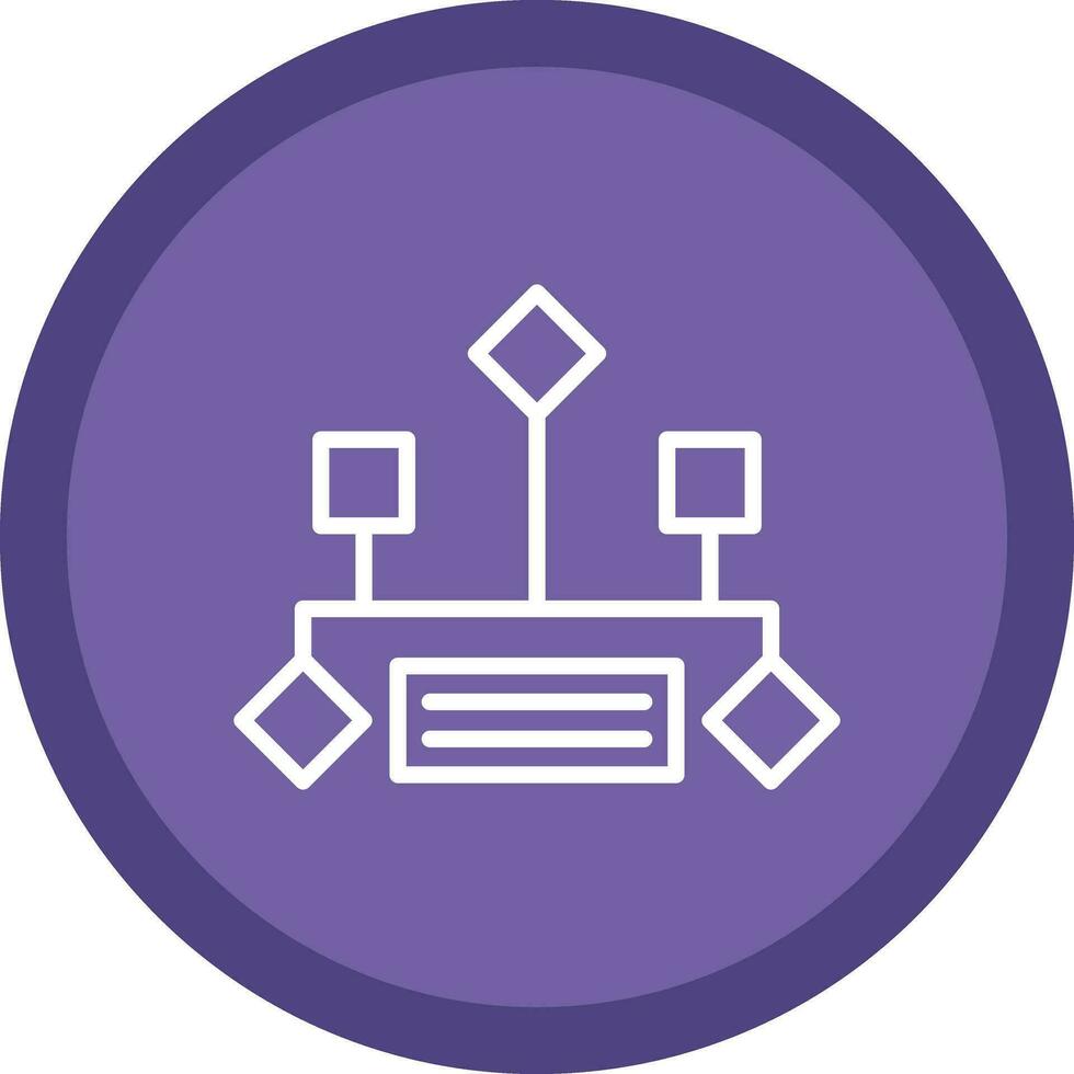 Hierarchical structure Vector Icon Design