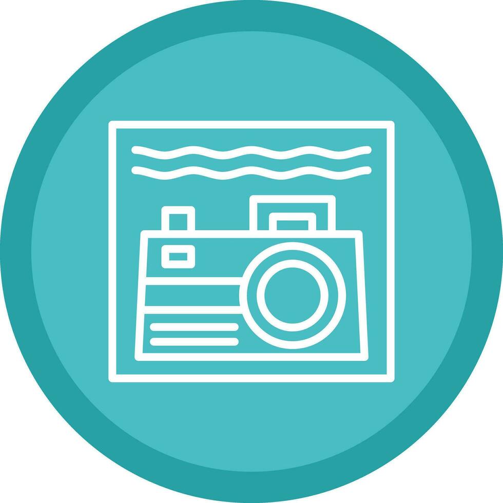 Underwater camera Vector Icon Design