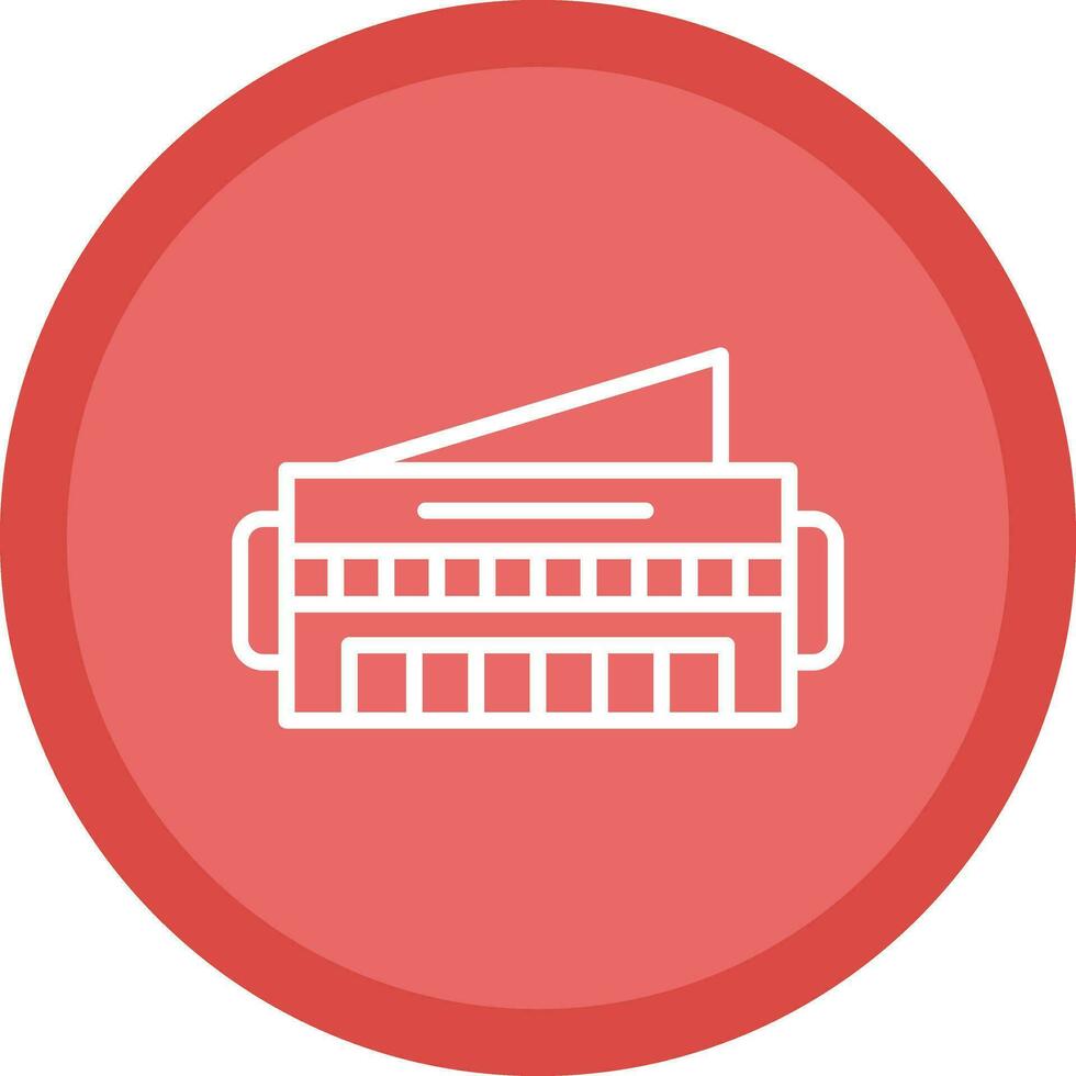 Harmonica Vector Icon Design