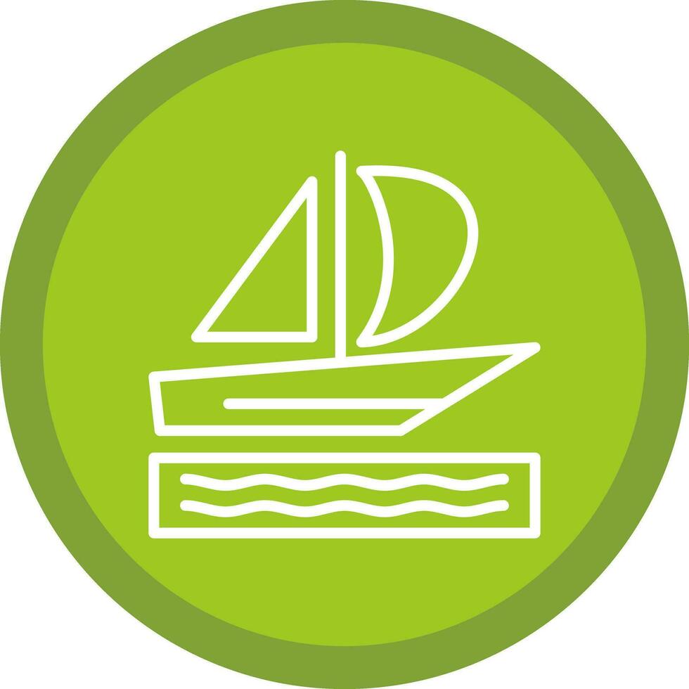 Silboat Vector Icon Design