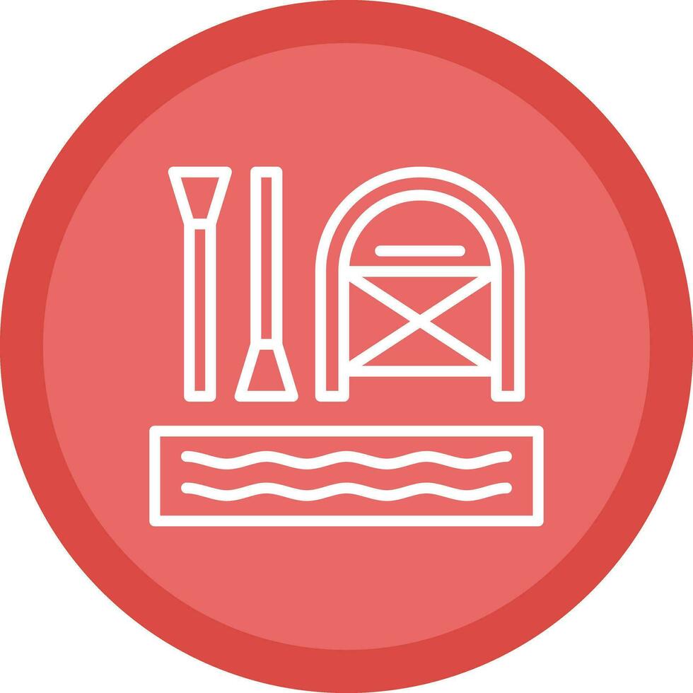 Rafting Vector Icon Design