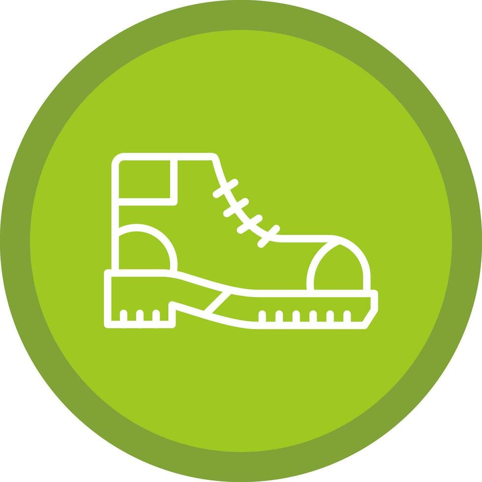 Hiking boots Vector Icon Design