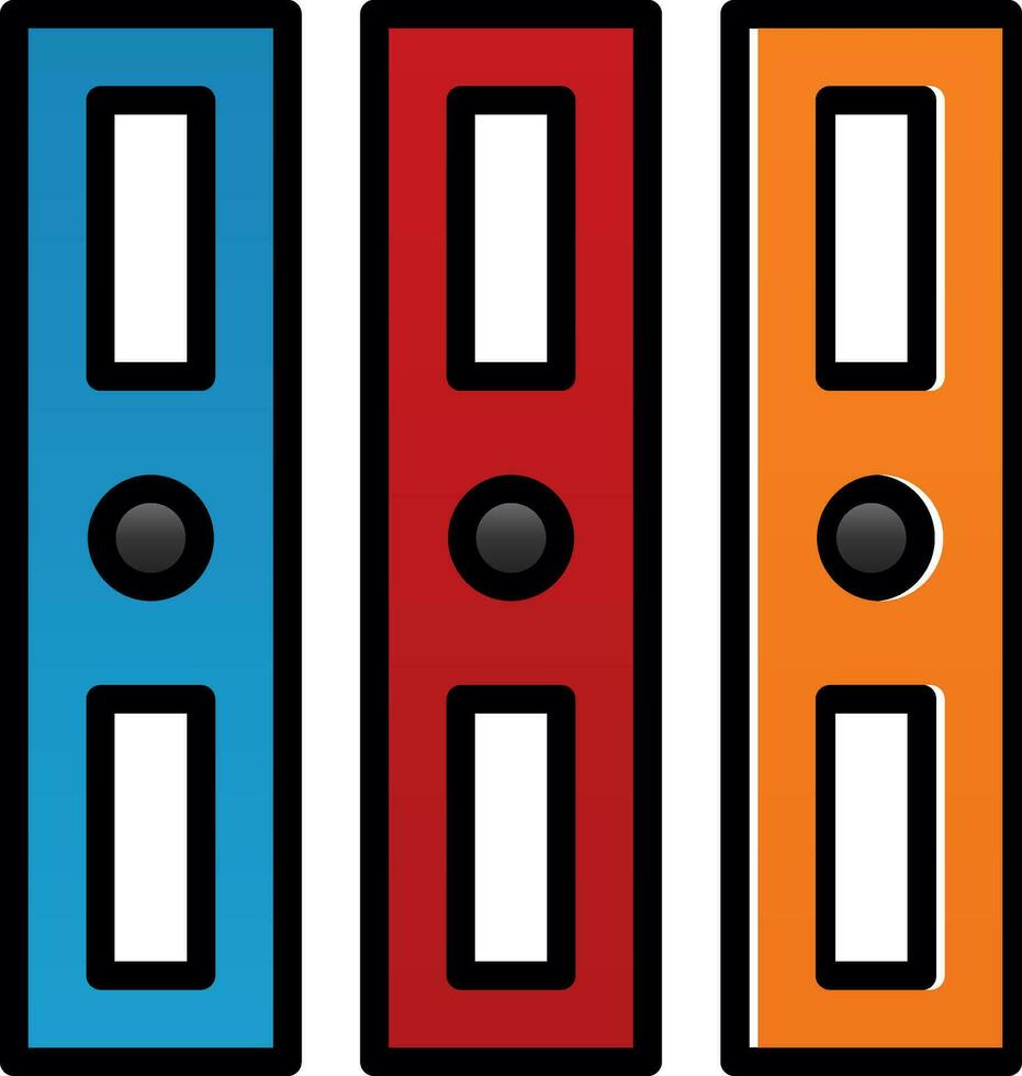 Binders Vector Icon Design