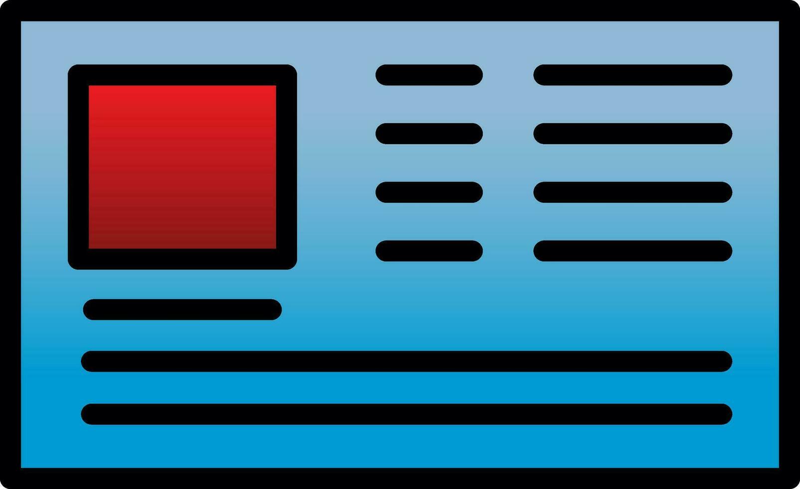 Id card Vector Icon Design