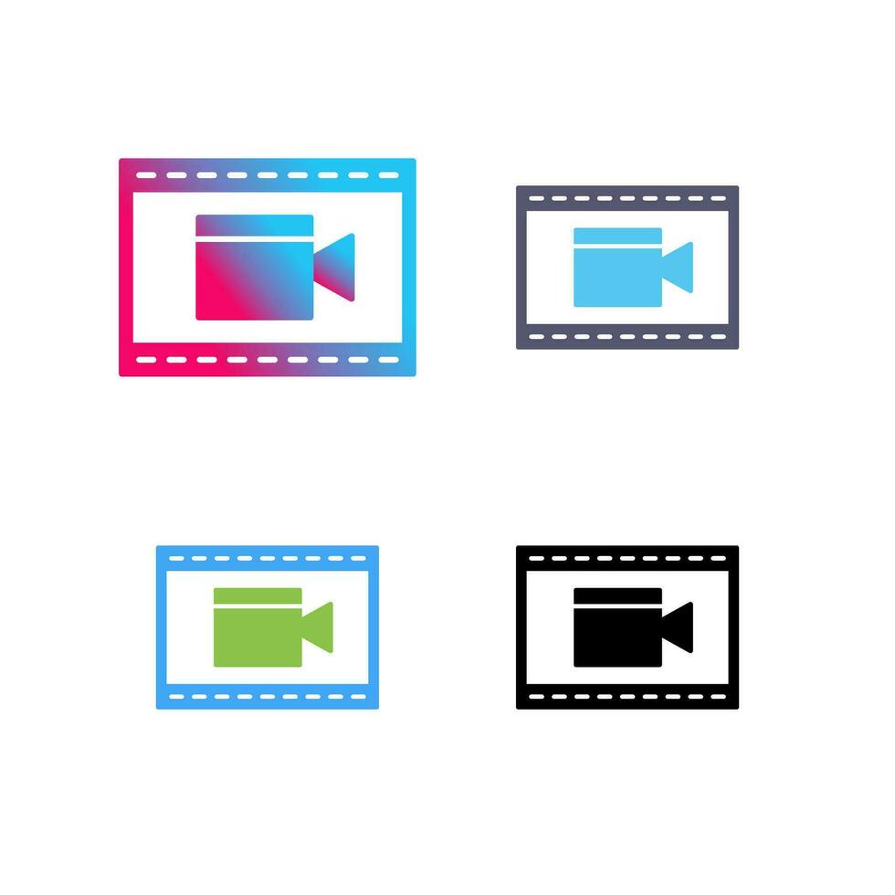 Unique Video and Animation Vector Icon