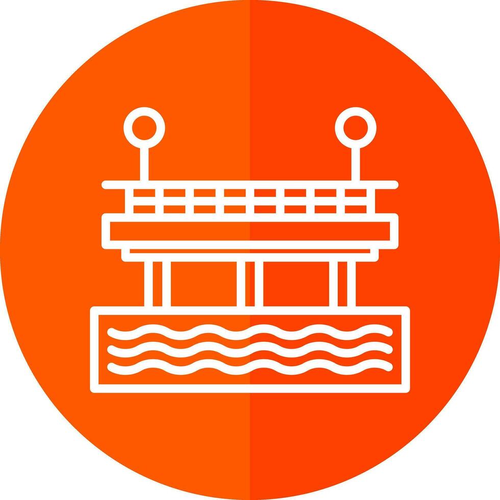 diseño de icono de vector de muelle