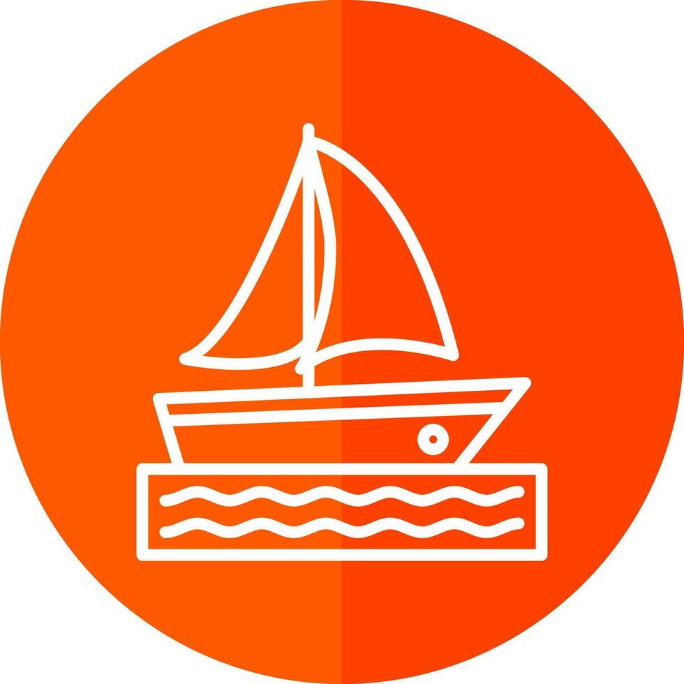 Catamaran Vector Icon Design