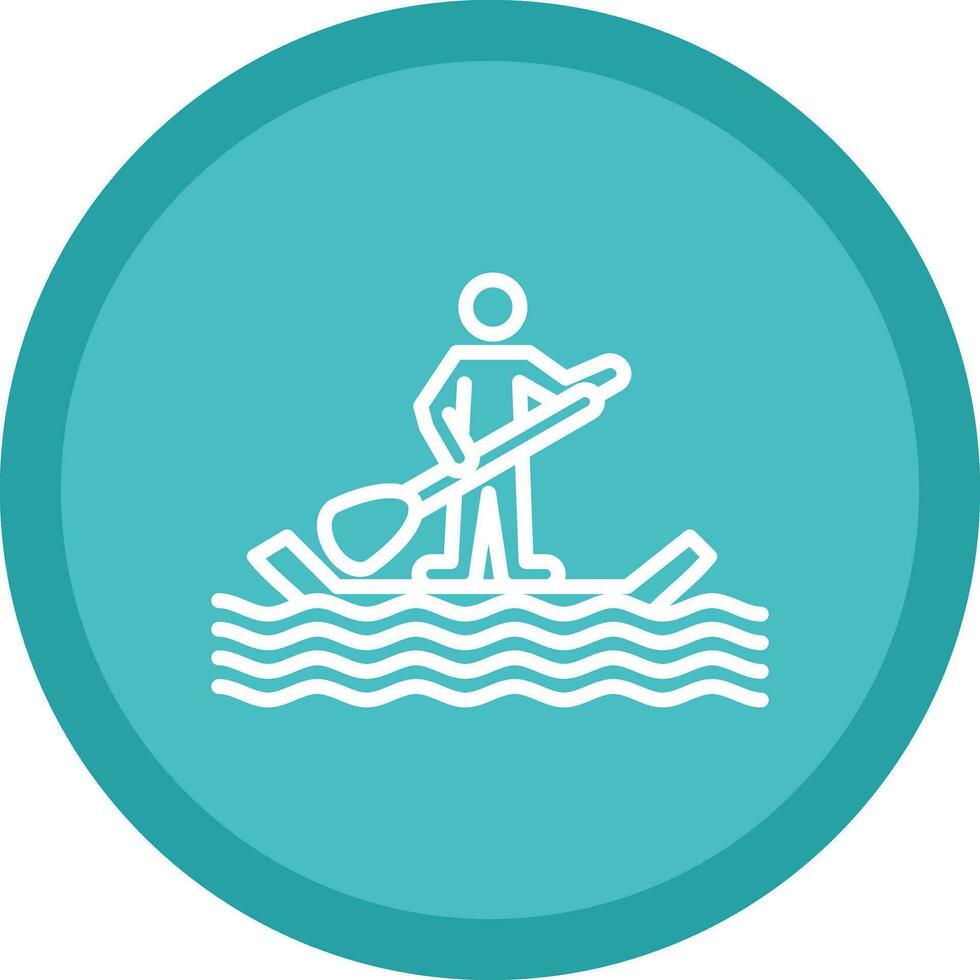 Paddle surf Vector Icon Design