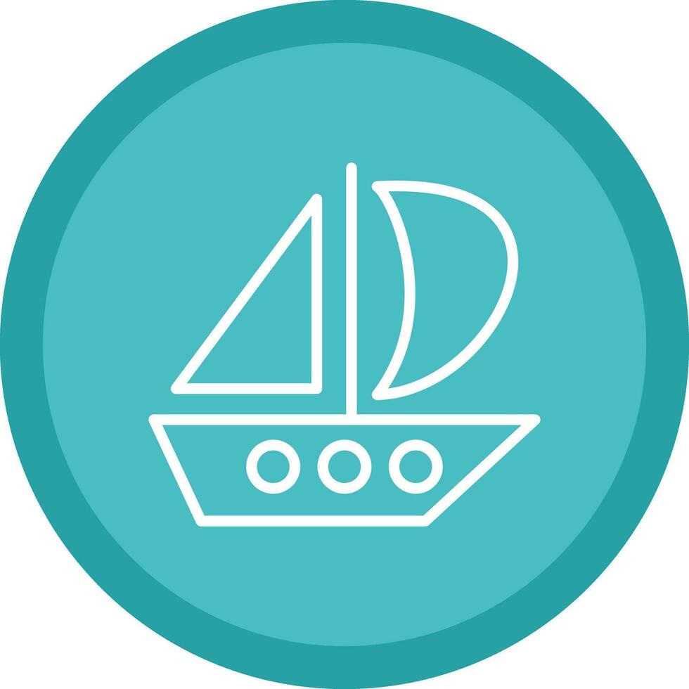 Catamaran Vector Icon Design