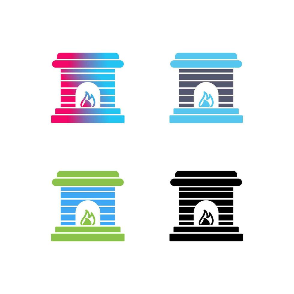 Fireplace Vector Icon