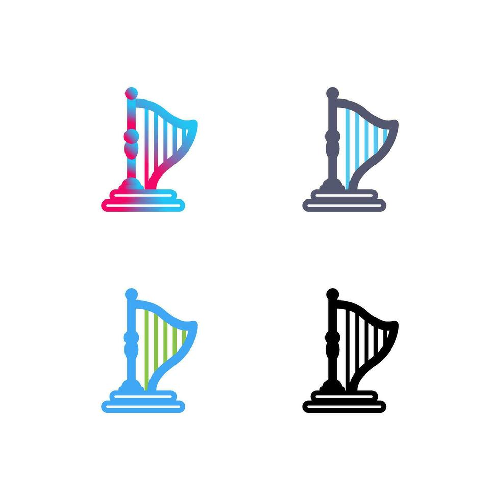 Harp Vector Icon