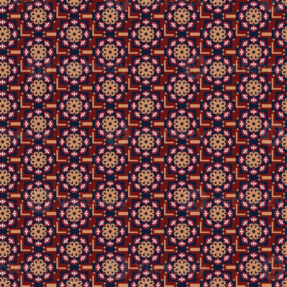 Garden Nature Seamless Pattern Floral Background Damask Aboriginal Wedding Ornament Art photo