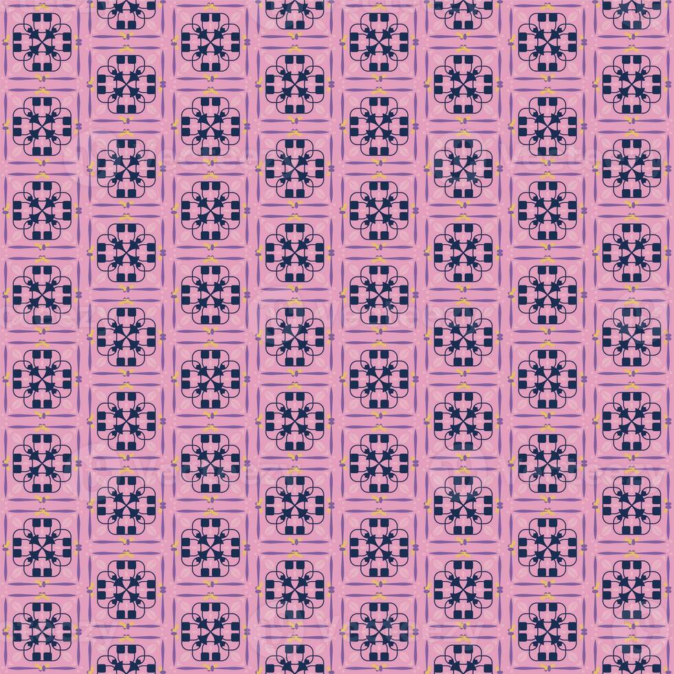 New Year Floral Seamless Pattern Background Garden Nature Damask Aboriginal Ornament Art photo