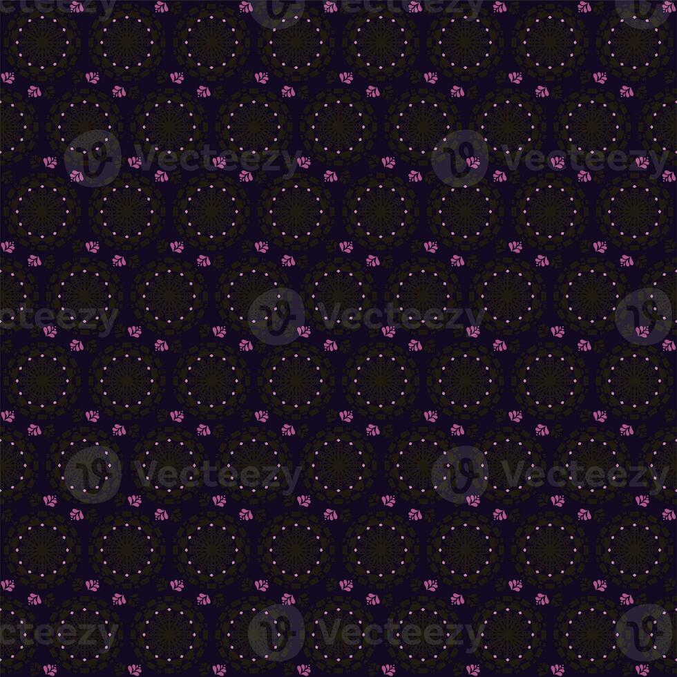 New Year Floral Seamless Pattern Background Garden Nature Damask Aboriginal Ornament Art photo