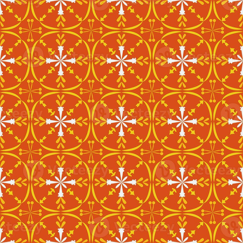 Garden Nature Seamless Pattern Floral Background Damask Art photo